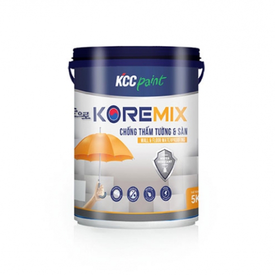 Sơn Chống Thấm Pha Xi Măng KCC Koremix